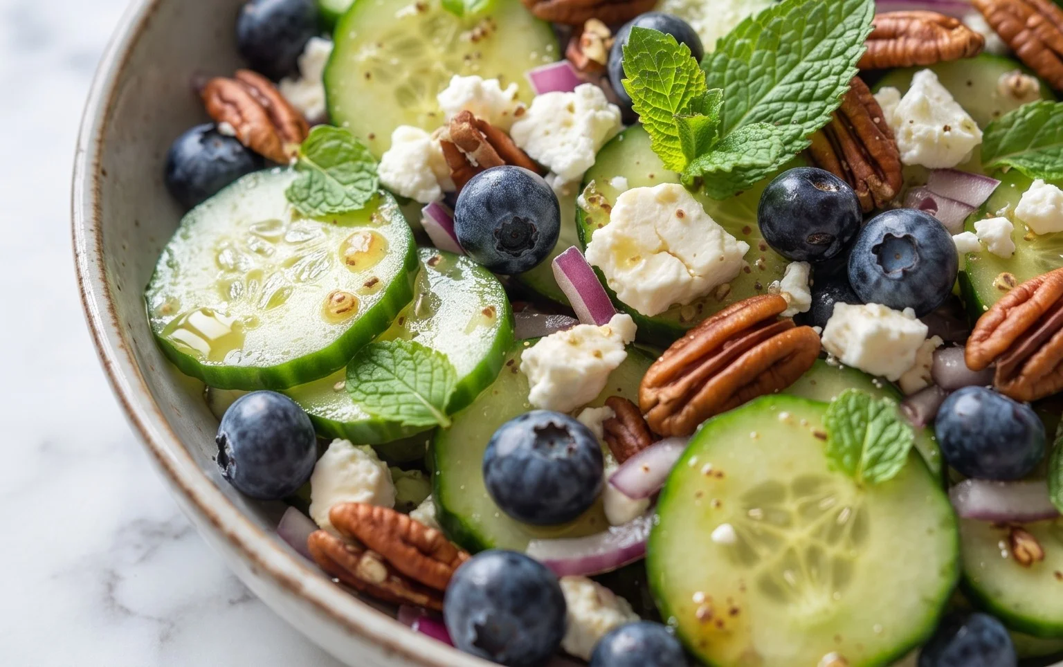 Cucumber Blueberry Salad