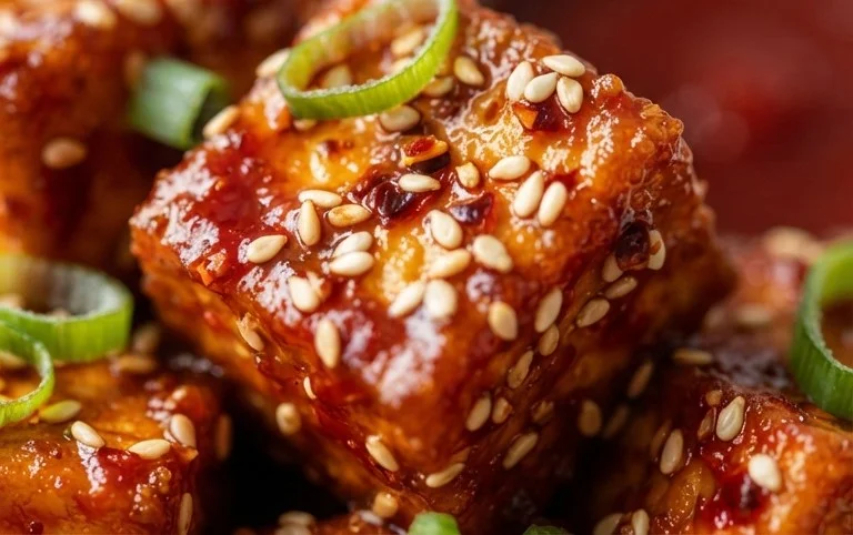 Crispy Gochujang Korean Tofu
