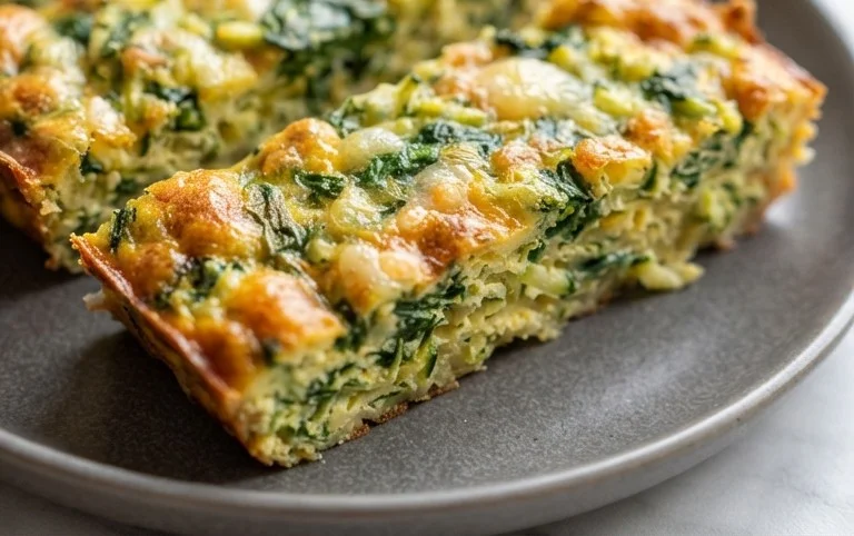 Baked Spinach Zucchini Frittata Fingers {Baby-Friendly}