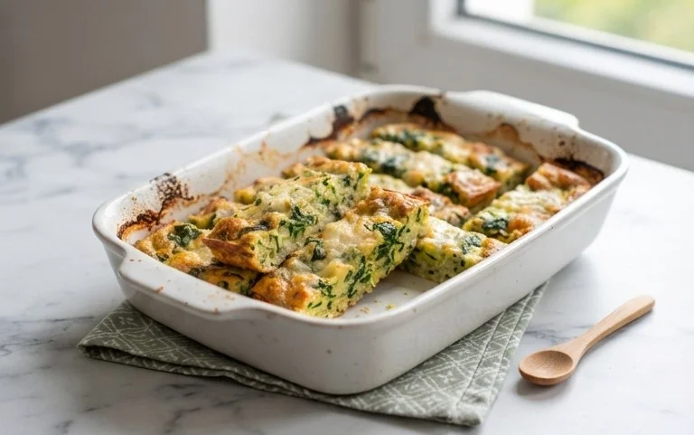 Baked Spinach Zucchini Frittata Fingers {Baby-Friendly}