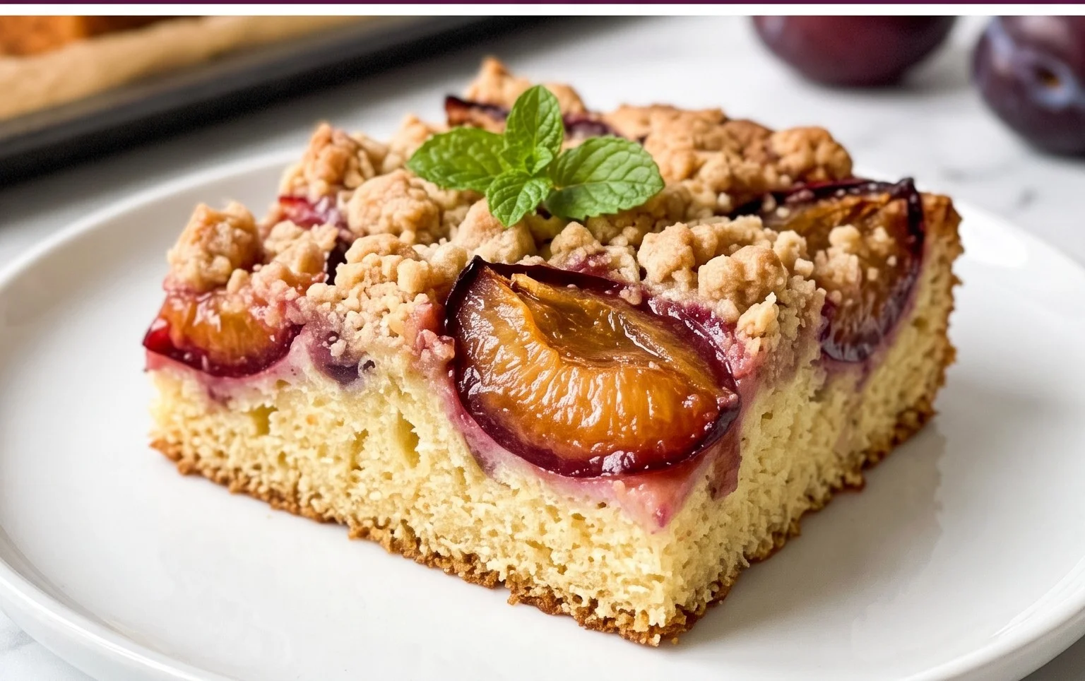 Schneller Pflaumenkuchen vom Blech