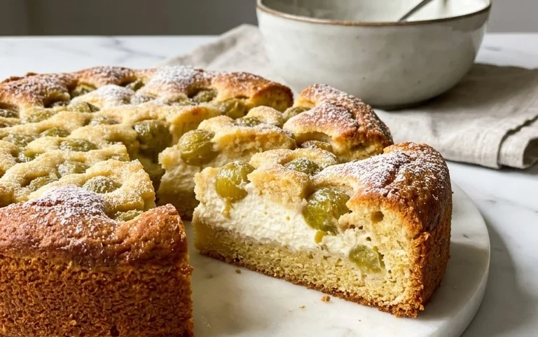 Stachelnon-alcoholic beerkuchen mit Quark und Schmand
