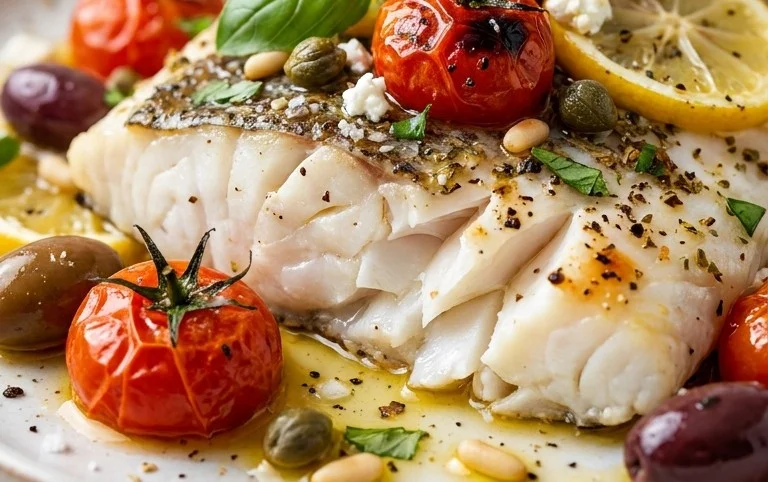 Easy Mediterranean Baked Fish Recipe - Flavorful & Quick