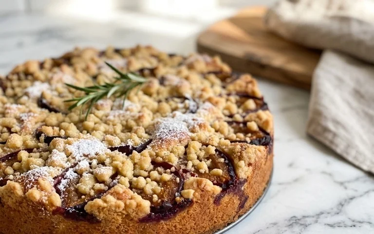 Pflaumenkuchen mit Streuseln aus der Springform Rezept