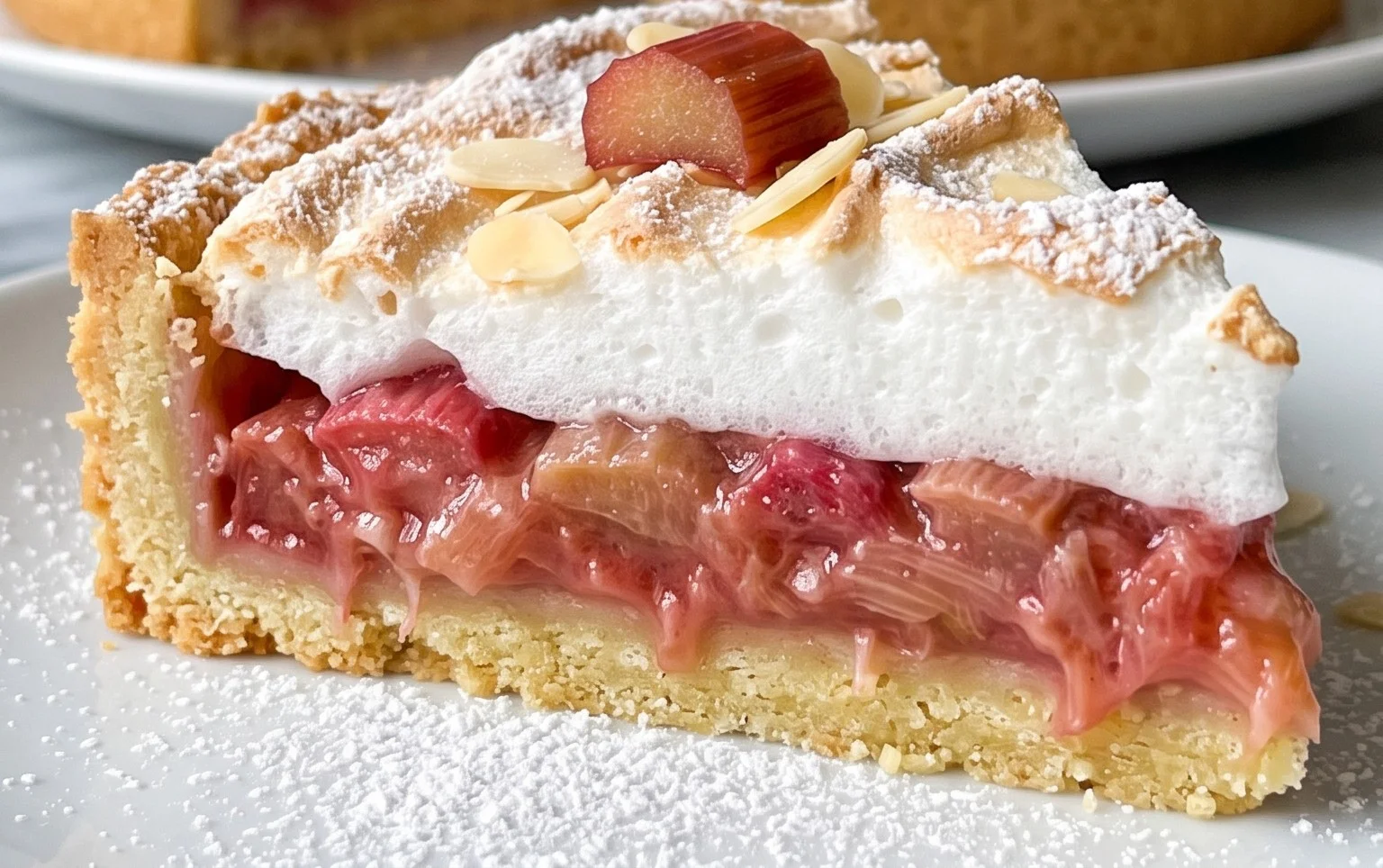 Rhabarber-Baiserkuchen