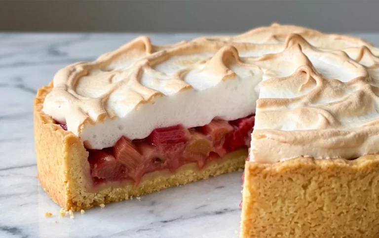 Rhabarber-Baiserkuchen
