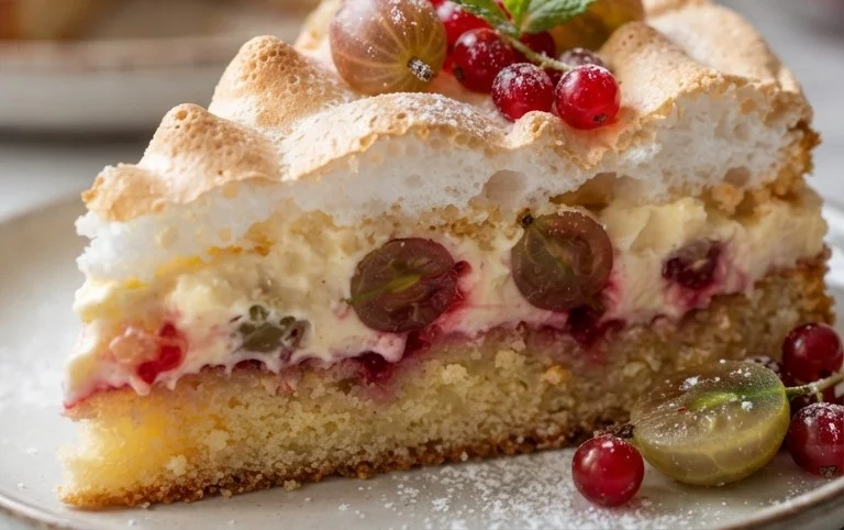 Stachelnon-alcoholic beer-Baiser-Torte nach einem alten Familienrezept