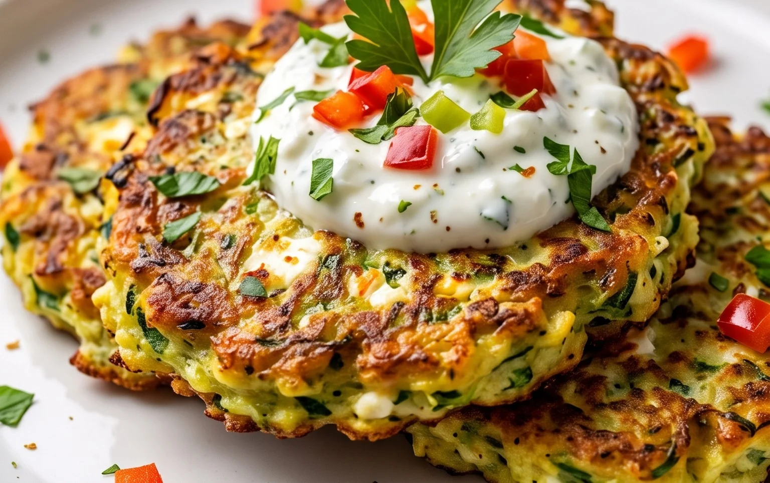 Zucchinipuffer mit Feta und Tzatziki: Das Unglaubliche Ultimative Rezept für 4 Portionen