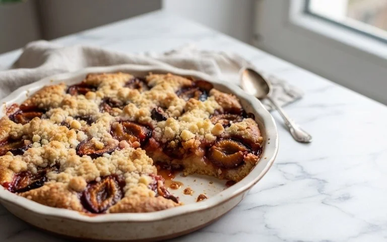 Pflaumenkuchen mit Streuseln