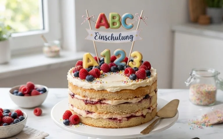 Schnelle Torte zur Einschulung