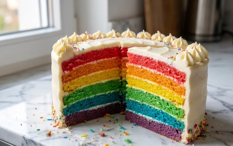 Regenbogenkuchen – einfach selbermachen